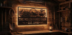 "Personalized Metal Farm Sign – Custom Carbon Steel Ranch Entrance Sign