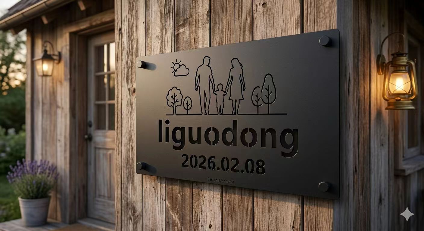 Custom Metal Name Sign by Sacred Handmade - Personalized Laser Cut Wall Art