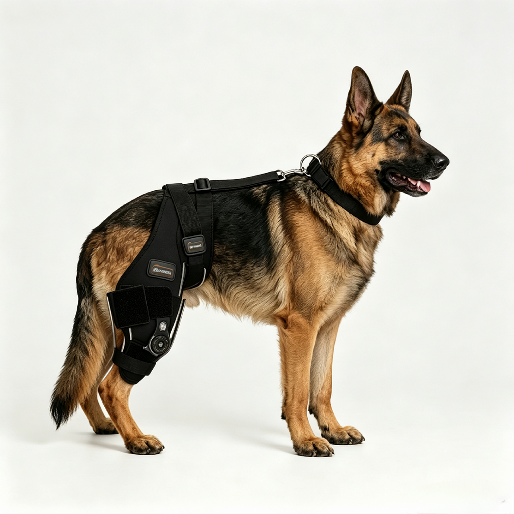 Large Dog CCL Knee Brace — Hinged Knee Support for ACL/CCL Recovery