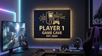 Personalized Gaming Room Laser Cut Carbon Steel Wall Sign – Custom Name & Design, Powder Coated Finish, Gift for Dad, Father's Day & Christmas